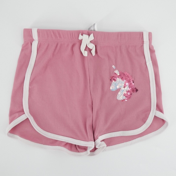 Young Hearts Other - Young Hearts | Girl’s Unicorn Embellished Shorts, Pink, 6